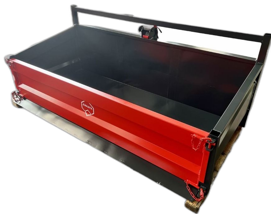 Caja de transporte basculante KORME para enganche de tractor